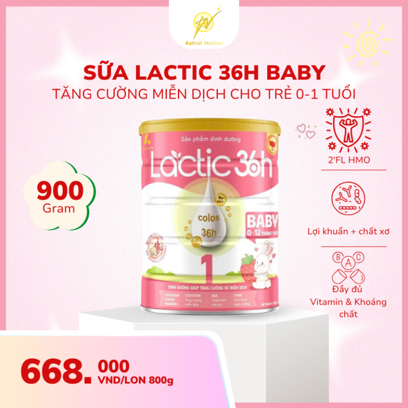 Sữa bột Lactic 36h Baby - từ 0 đến 12 tháng tuổi