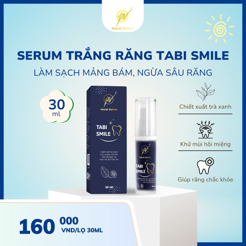 TABI SMILE- SERUM TRẮNG RĂNG