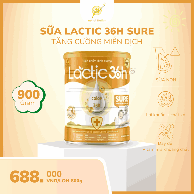 Sữa bột Lactic 36h Sure - Người sau ốm, sau phẫu thuật