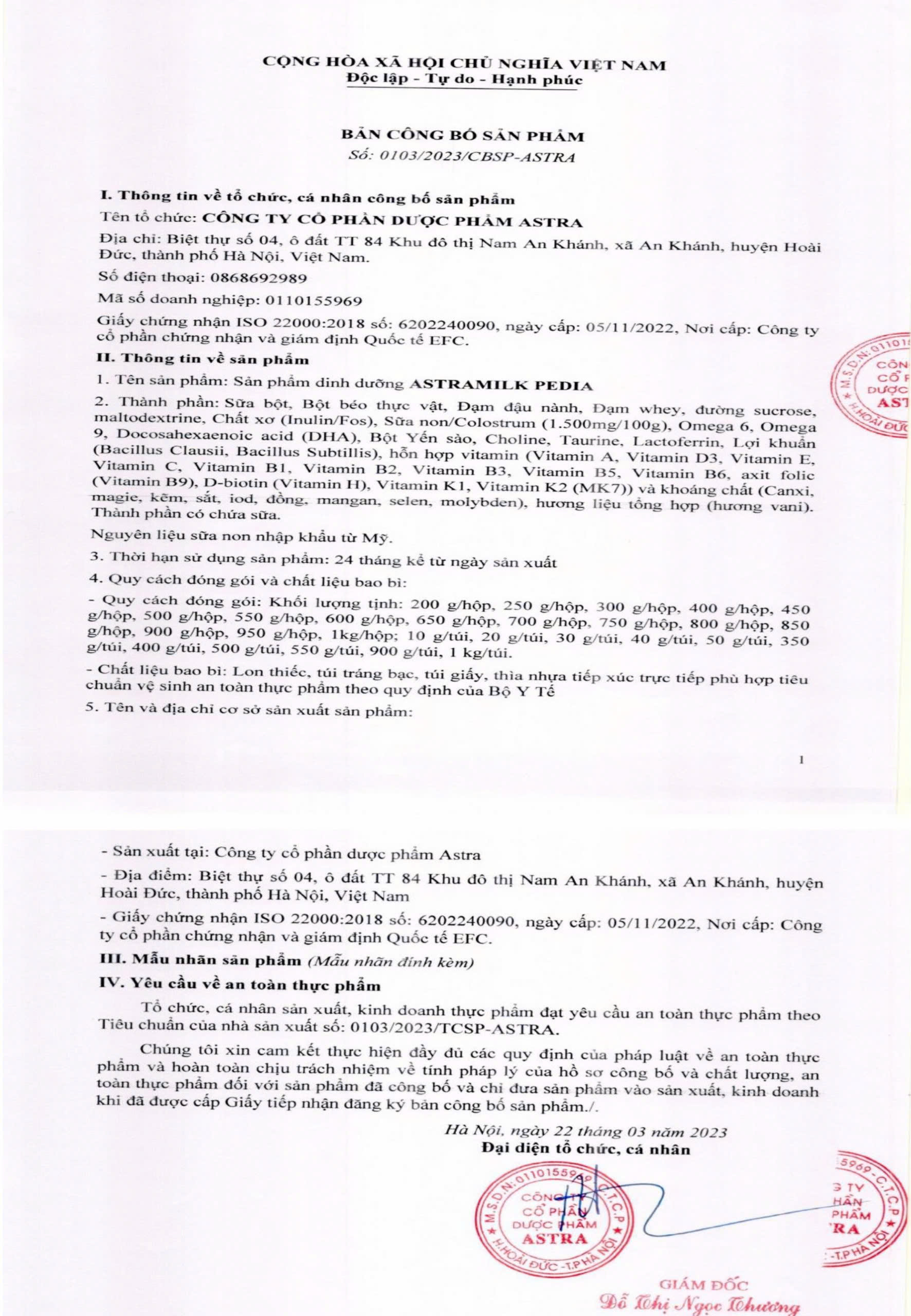 Astramilk Glusure/ 800g