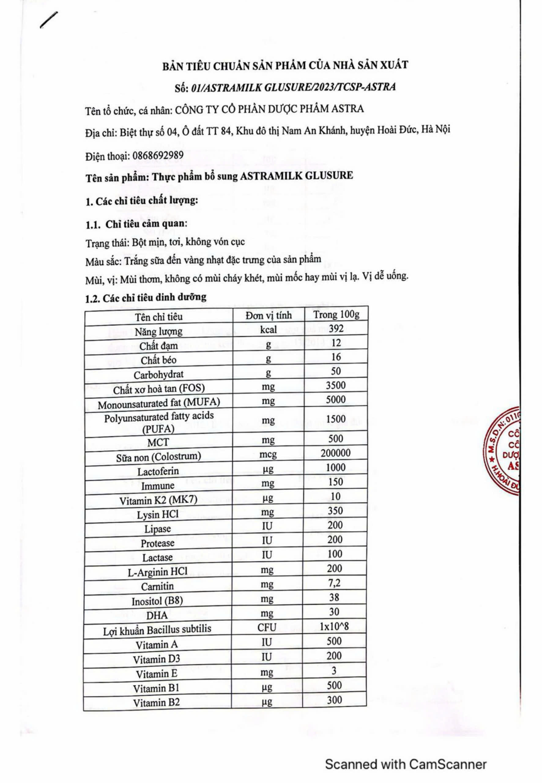 Astramilk Glusure/400gr
