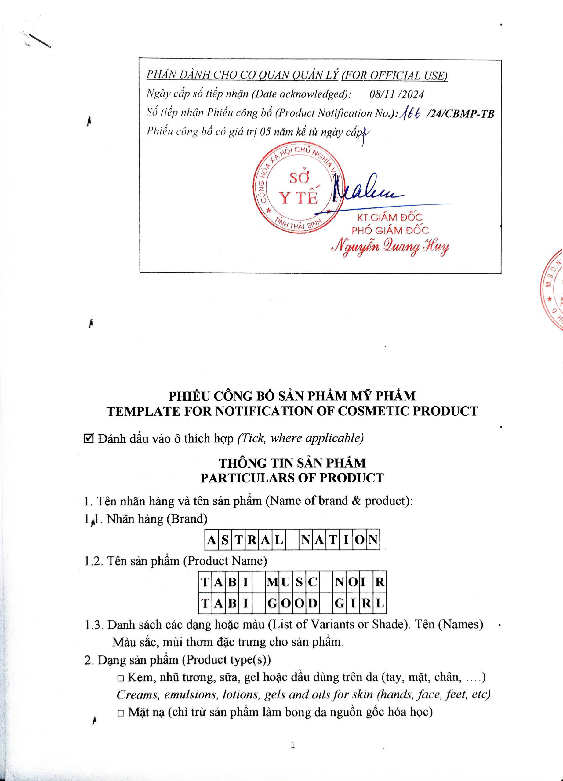 Nước Hoa Nữ -Tabi Good Girl