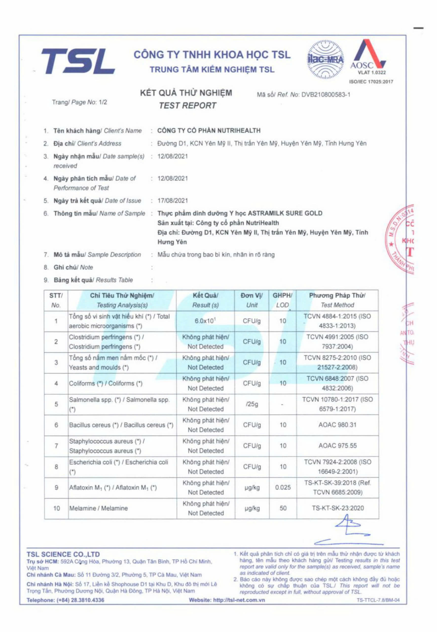 Astramilk Suregold/ 800gr