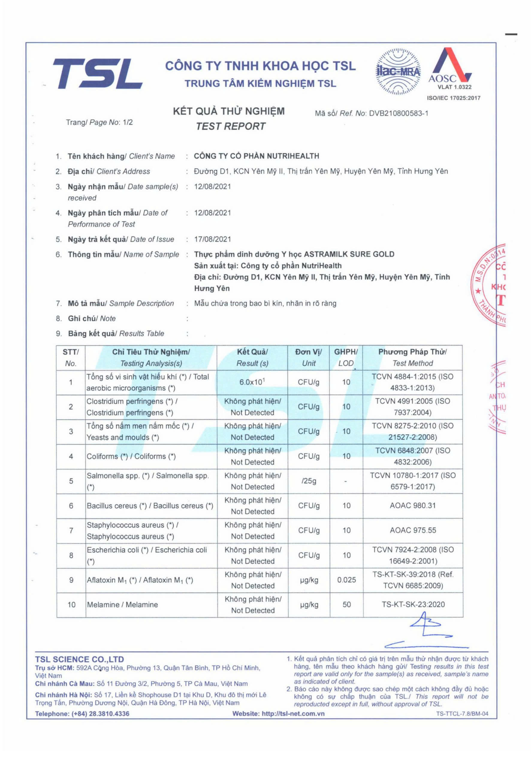 Astramilk Suregold/ 800gr