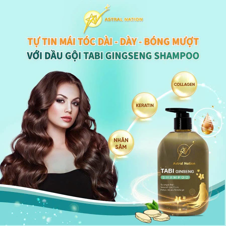Tabi Ginseng Shampoo- Dầu gội đầu 2 in 1